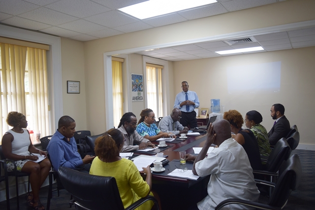 Mr. Francis McBarnette, OAS Barbados Representative made remarks at the  Vlll Summit of the Americas, Democratic Governance against Corruption, National Consultation with Civil Society and Social Actors, at the OAS Barbados Office, October 23, 2017.(October 23, 2017)